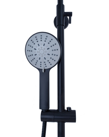 Душевая система Agger Thermo A2451244 с термостатом, черный матовый